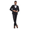 2025 Black Paisley 3pc Men's Suit Tuxedo by Tazzio 5   - from alligatorwarehouse.com