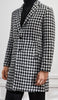 Men Houndstooth Lapel Collar Single Breasted Tweed Overcoat 4   - from alligatorwarehouse.com