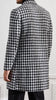 Men Houndstooth Lapel Collar Single Breasted Tweed Overcoat 3   - from alligatorwarehouse.com