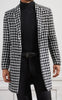 Men Houndstooth Lapel Collar Single Breasted Tweed Overcoat 6   - from alligatorwarehouse.com