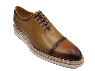 Two Tone Cap toe Calfskin Oxford 4 KS552-20TNAVYBLUE8  - from alligatorwarehouse.com