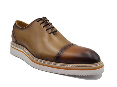 Two Tone Cap toe Calfskin Oxford 5 KS552-20TNAVYBLUE8  - from alligatorwarehouse.com