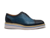 Two Tone Cap toe Calfskin Oxford 9 KS552-20TNAVYBLUE8  - from alligatorwarehouse.com