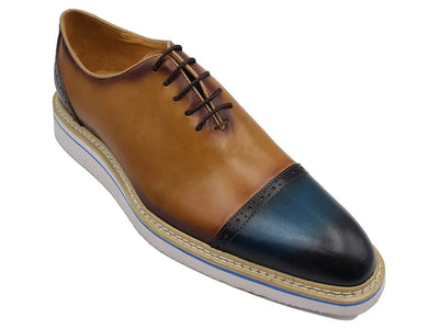 Two Tone Cap toe Calfskin Oxford 13 KS552-20TNAVYBLUE8  - from alligatorwarehouse.com