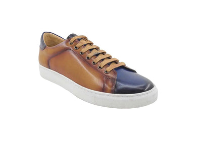 Two Tone Leather Dress Sneaker 2 KS637-01TBLCO75  - from alligatorwarehouse.com