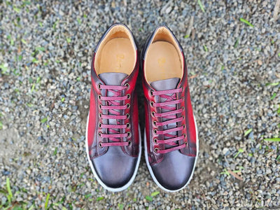 Two Tone Leather Dress Sneaker 3 KS637-01TBLCO75  - from alligatorwarehouse.com