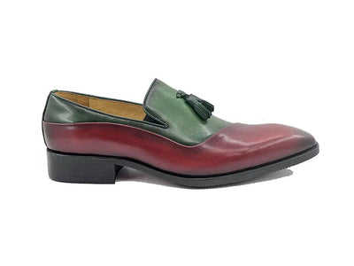 Two Tone Tassel Loafer 4 KS503-68TGRAYBLACK75  - from alligatorwarehouse.com