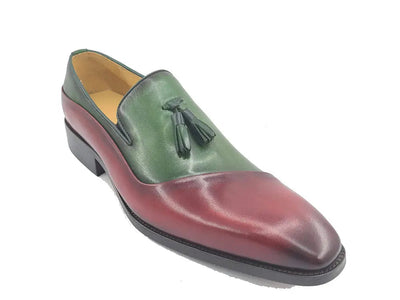 Two Tone Tassel Loafer 5 KS503-68TGRAYBLACK75  - from alligatorwarehouse.com