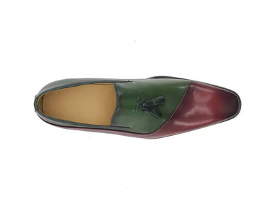 Two Tone Tassel Loafer 6 KS503-68TGRAYBLACK75  - from alligatorwarehouse.com