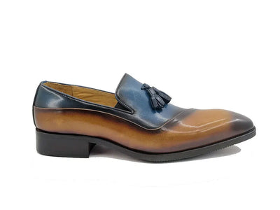 Two Tone Tassel Loafer 7 KS503-68TGRAYBLACK75  - from alligatorwarehouse.com