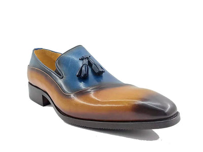 Two Tone Tassel Loafer 8 KS503-68TGRAYBLACK75  - from alligatorwarehouse.com