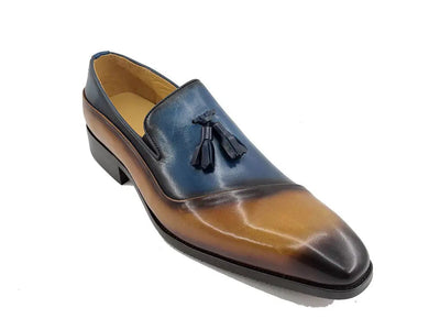 Two Tone Tassel Loafer 9 KS503-68TGRAYBLACK75  - from alligatorwarehouse.com