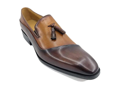 Two Tone Tassel Loafer 12 KS503-68TGRAYBLACK75  - from alligatorwarehouse.com