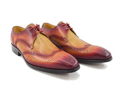 Two Tone Wingtip Blucher Oxford 5 KS503-69TREDCOGNAC75  - from alligatorwarehouse.com