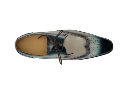 Two Tone Wingtip Blucher Oxford 4 KS503-69TREDCOGNAC75  - from alligatorwarehouse.com