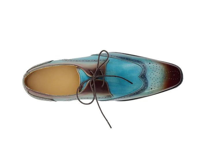 Carrucci Two Tone Wingtip Blucher Oxford