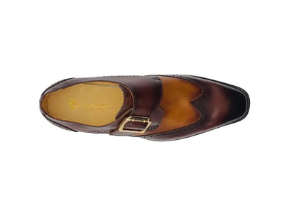 Two Tone Wingtip Monk Strap 5 KS509-30TBROWNTAN14  - from alligatorwarehouse.com