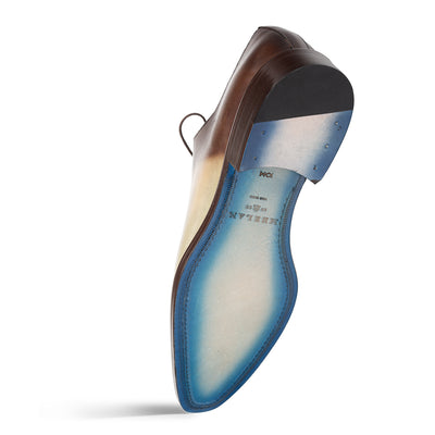 Barbaro Two-Tone Oxford Olive/Mocha By Mezlan Made In Spain Brand 3   - from alligatorwarehouse.com