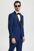 Men's Stacy Adams Vested One Button Shawl Lapel Designer Tuxedo in Indigo Blue 4 SMT282H1-05-34R-B  - from alligatorwarehouse.com