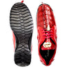 Men's Belvedere Vasco Calf & Crocodile Hornback Tail Sneaker in Red 3 MEN 336122 RED-M-08  - from alligatorwarehouse.com