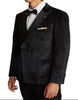 Double Breasted Tuxedo - Velvet Dinner Jacket with Pants in Color Black 4   - from alligatorwarehouse.com