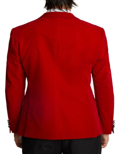Double Breasted Tuxedo - Velvet Dinner Jacket with Pants in Color Red 3   - from alligatorwarehouse.com