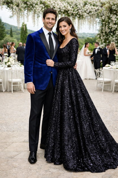  Velvet Tuxedo in Navy