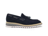 Venetian Suede Loafer with Calfskin Tassel 11 KS550-06SBROWN75  - from alligatorwarehouse.com