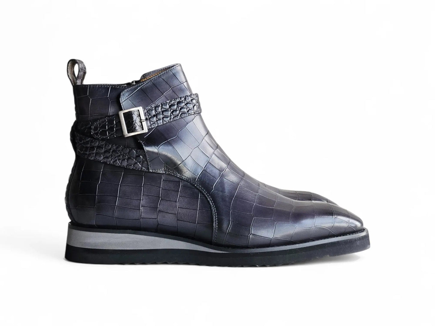 Vesper Cross Strap Buckle Boot