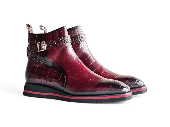 Carrucci Vesper Cross Strap Buckle Boot