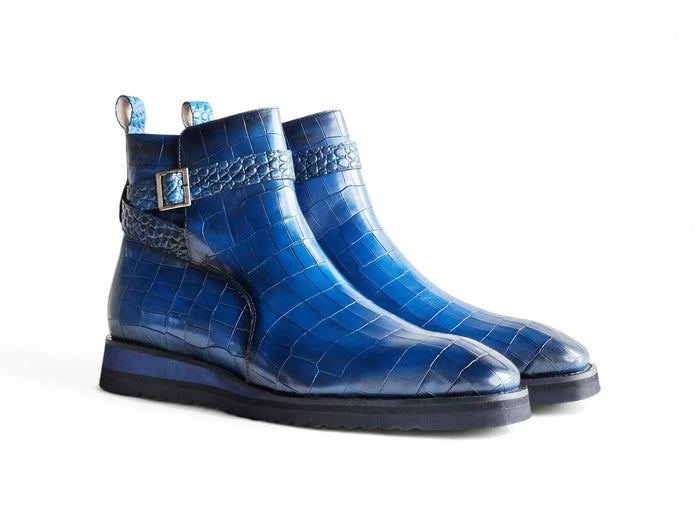 Carrucci Vesper Cross Strap Buckle Boot
