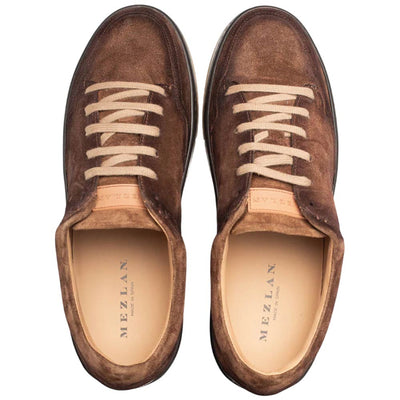 Men's Villani Suede Street Sport Sneaker By Mezlan Made In Spain Brand 3   - from alligatorwarehouse.com