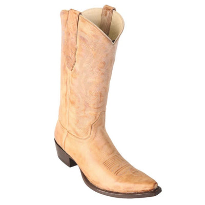 Los Altos Boots - Mens Dress Cowboy Boot - Low Priced Vintage Snip Toe Western Boots - in Honey 1   - from alligatorwarehouse.com