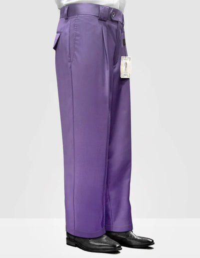 Statement Clothing | ﻿Solid Color Wide   Lavender Leg Pants