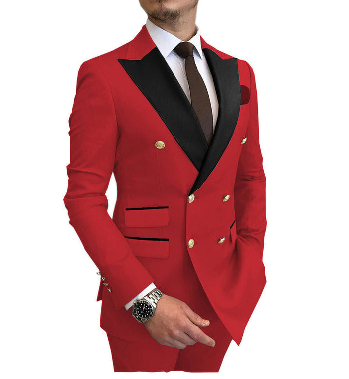 Double Breasted Tuxedo - Double Breasted Suit - "Groom Suit - Groom Tuxedo" - Wedding Suit
