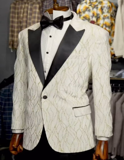 Mardi Gras Tuxeod Dinner Jacket in Green - White - Black - Purple - Red and Gold 4   - from alligatorwarehouse.com