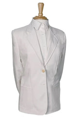 Executive Apparel Ultralux Women's White Blazer Jacket