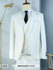 Ivory and Gold Button Wedding Suit - Off White Cream Peak Lapel with Double breasted Vest 4 Pixior-Anderson-1  - from alligatorwarehouse.com