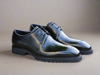 Whole Cut Derby With Lug Sole 1 KS480-101BLACK8  - from alligatorwarehouse.com