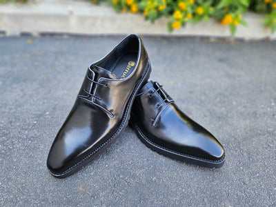 Whole Cut Derby With Lug Sole 3 KS480-101BLACK8  - from alligatorwarehouse.com