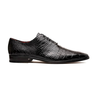 Marco Di Milano Bono Men's Shoes Genuine Alligator Dress Whole-cut Oxfords 3 BONO_ALLIGATOR_BLACK_8  - from alligatorwarehouse.com