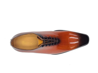 Wholecut Patent Leather Oxford 2 KS503-101PCOGNAC75  - from alligatorwarehouse.com