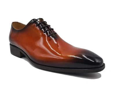 Wholecut Patent Leather Oxford 4 KS503-101PCOGNAC75  - from alligatorwarehouse.com