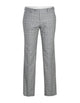 Light Grey Suit - Silver Gray Suit For Wedding - Mens Designer Two Button Slim Fit Peak lapel Smoke Windowpane Plaid Suit