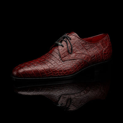 Marco Di Milano Lacio Wine Caiman Crocodile Derby