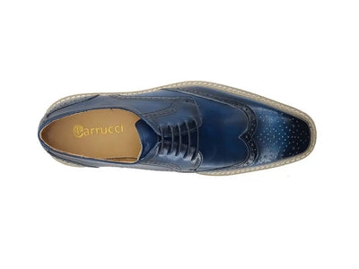 Wing-tip Blucher style Oxford with ligtweight sole 3 KS550-07NAVY75  - from alligatorwarehouse.com