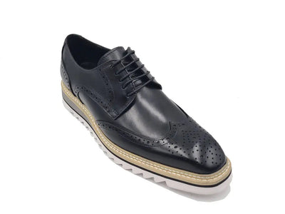 Wing-tip Blucher style Oxford with ligtweight sole 7 KS550-07NAVY75  - from alligatorwarehouse.com
