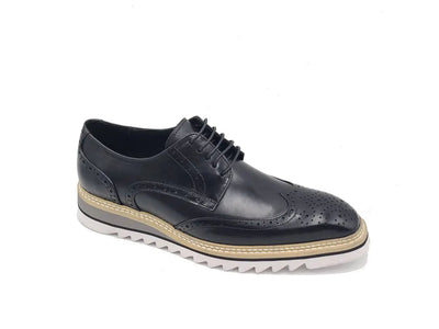 Wing-tip Blucher style Oxford with ligtweight sole 8 KS550-07NAVY75  - from alligatorwarehouse.com