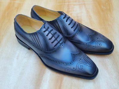 Wingtip Slip-on Oxford 18 KS509-18NAVY75  - from alligatorwarehouse.com
