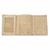 Ferrini Smooth Ostrich Trifold Winter White 2   - from alligatorwarehouse.com